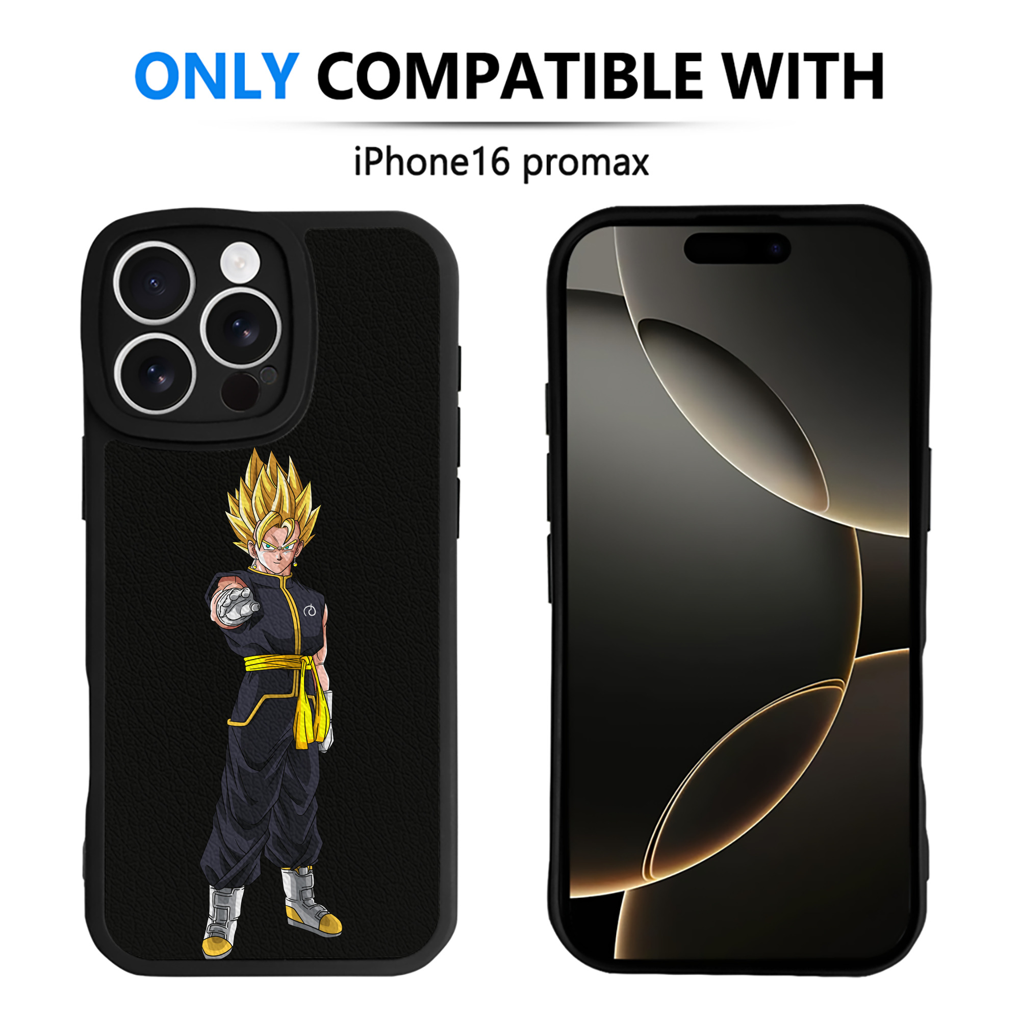 （画像用） ドラゴンボール ベジット DRAGON BALL Vegetto 【iPhone 16シリーズ対応】シリコンスマホケース（レザー調） 材質：シリコン